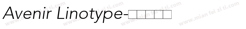 Avenir Linotype字体转换